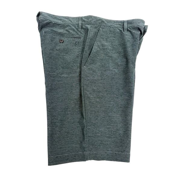 FootJoy Men’s Golf Shorts | Size 32 | Heathered Green Stretch | Performance Wear - Picture 7 of 9